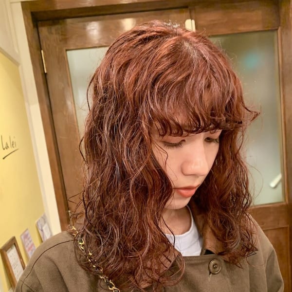 *ウルフパーマ/レッドカラースパイラルパー