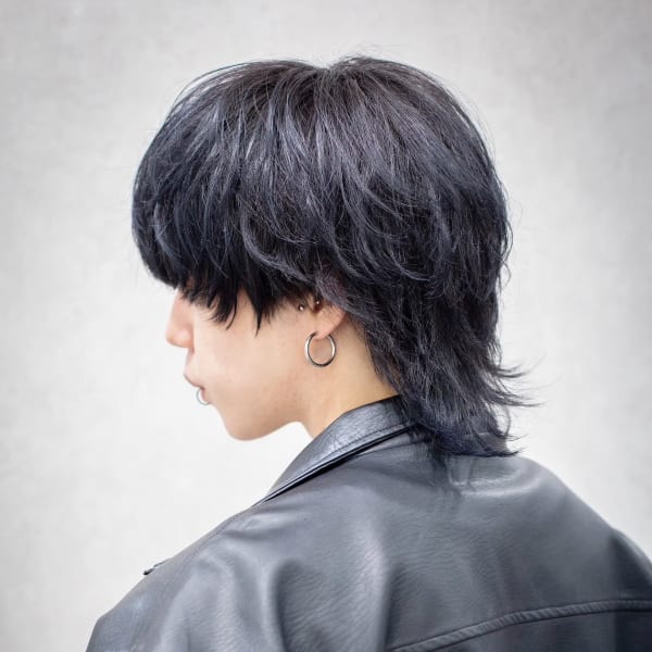 シースルー韓国マッシュウルフカルマパーマ