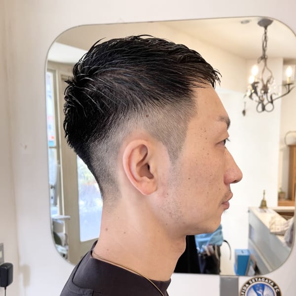 クロップスキンフェードオシャレボウズストリートメンズカット