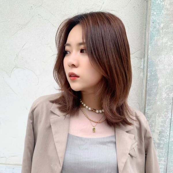 〈藤間〉大人韓国くびれミディ/顔まわりレイヤー|Ciel by afloat