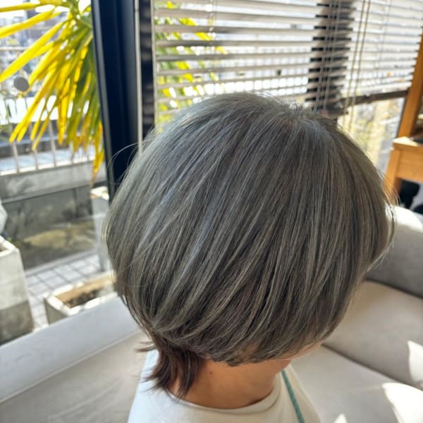 白髪を活かすカラー/白髪ぼかし/50代/60代