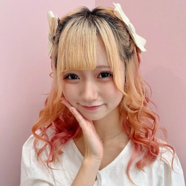 ふわふわリボンハーフツイン♪aika