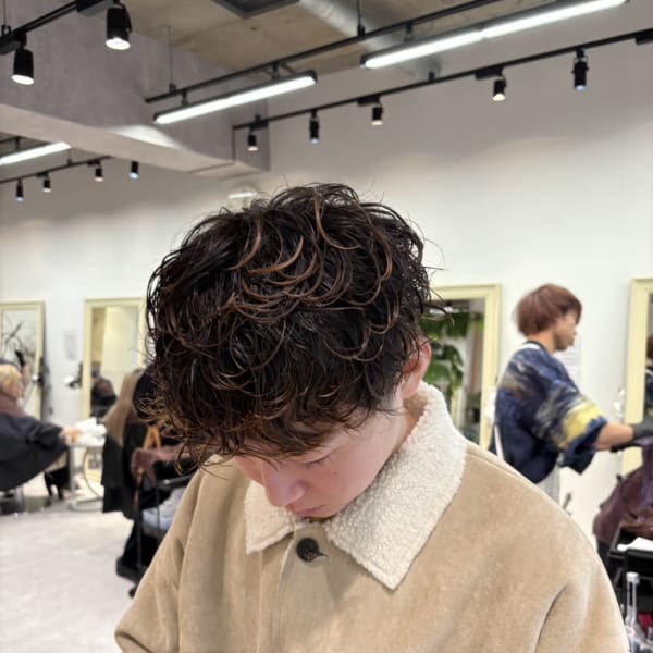 マッシュ×ゆるパーマ|unique x KENJE 町田