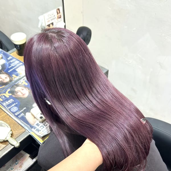 〈藤間〉ブリーチカラー/ラベンダーピンク/大人かわいい|Ciel by afloat