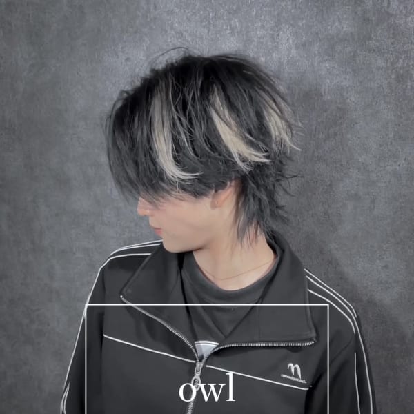 センターパートウルフ×ジェンダーレス×ツイスパ×メッシュ