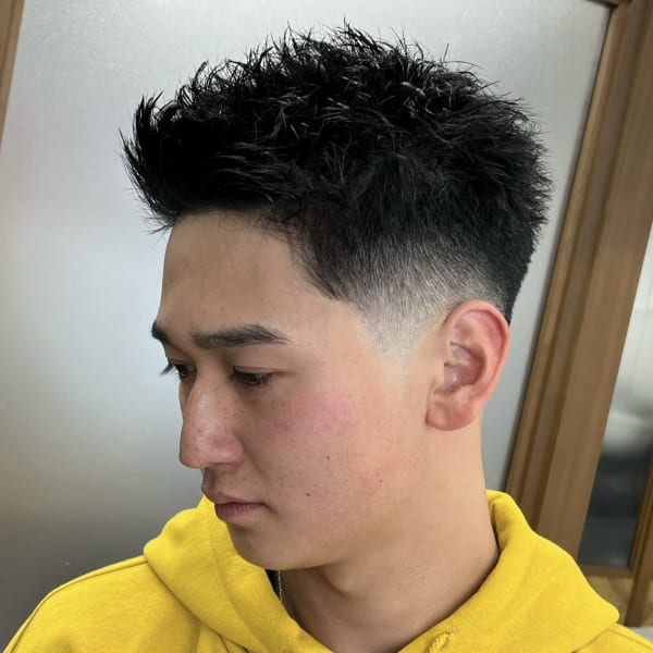 短髪+スキンフェード