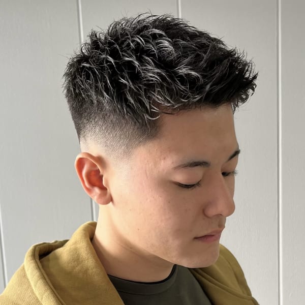 短髪+スキンフェード