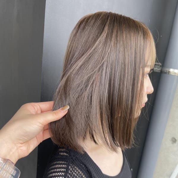 【sourire南大分】ブリーチなしくすみベージュ