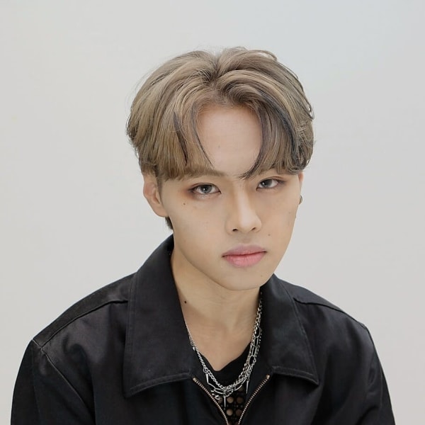 ブロンドヘア/コンマバング/ローライト/エンドカラー/韓流ヘ