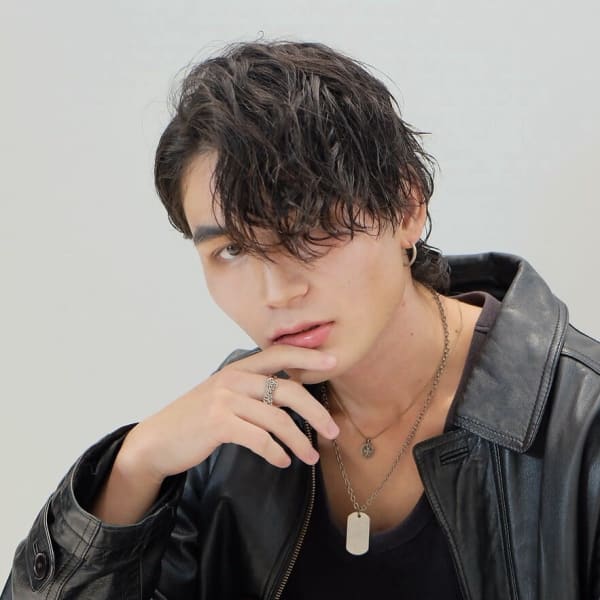 波巻きパーマ/ハイライト/束感マッシュ/ブロンド/新宿|AXY HAIR&MAKE 新宿本店