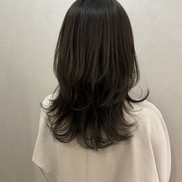 【&ONE 自由が丘】ウルフカット × グレージュカラー