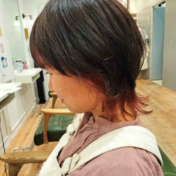 マッシュウルフ✖インナーカラー