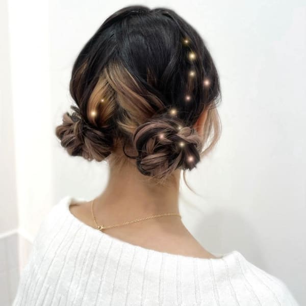 モコモコツインお団子ヘア_ゆう＊