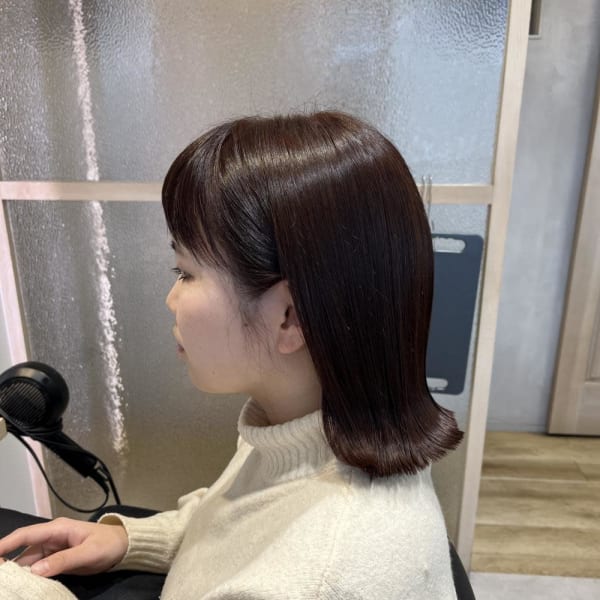 切りっぱなしボブ