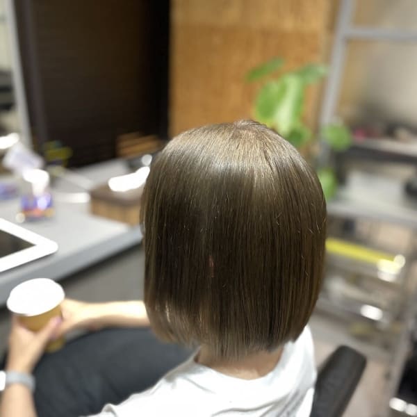 ショートボブ×ハイトーン★☆グレージュ☆★