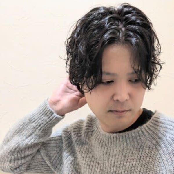 ☆センターパートウルフ 大人パーマ☆仙台・仙南・太白区・長町