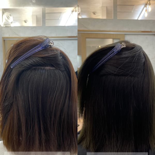 自然な縮毛矯正