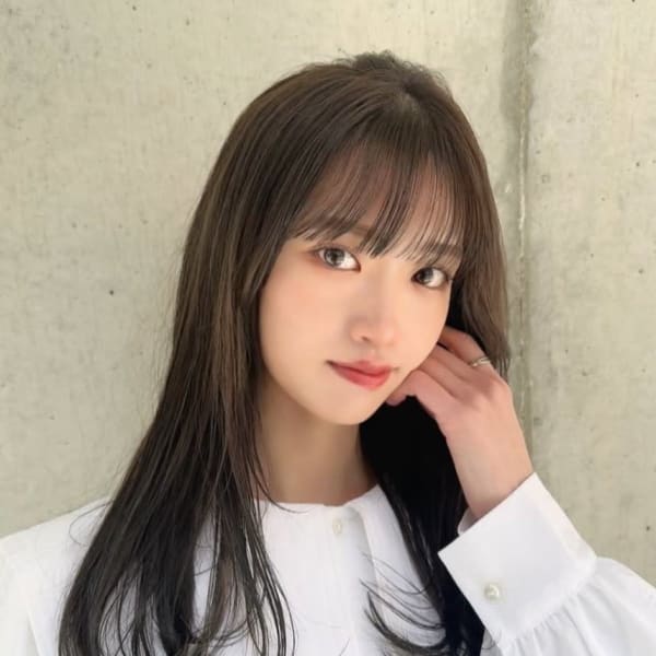 髪質改善 アッシュブラウン 韓国ヘア レイヤーカット 20代|髪質改善 SEPT. 天神大名