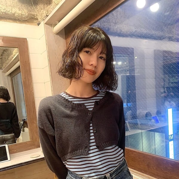 ＊切りっぱなしボブパーマ/ニュアンスパーマ/ミニボブ|Lalei