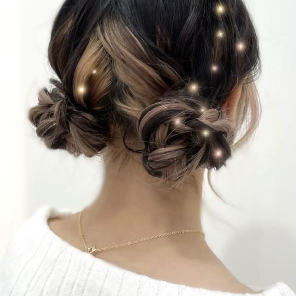 モコモコツインお団子ヘア_ゆう＊