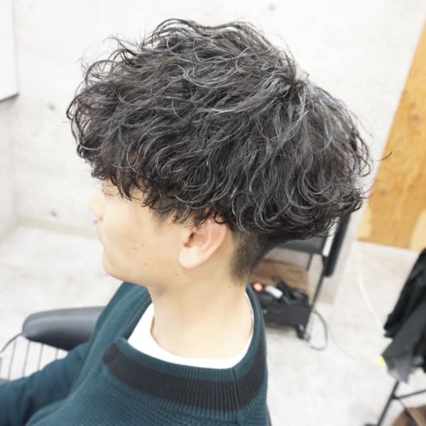 メンズ波巻きパーマスタイル