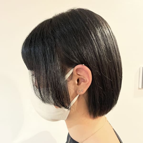 【江戸 桃海】サイドバング/顔まわり/ボブ/透明感カラー