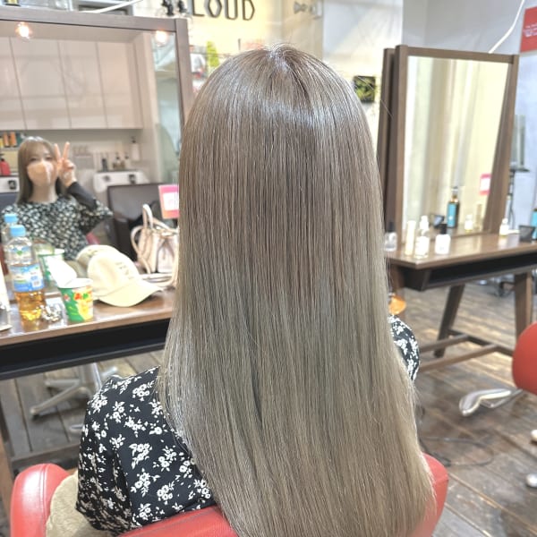 【色落ちも綺麗】ブロンドベージュ！|CLOUD HAIR