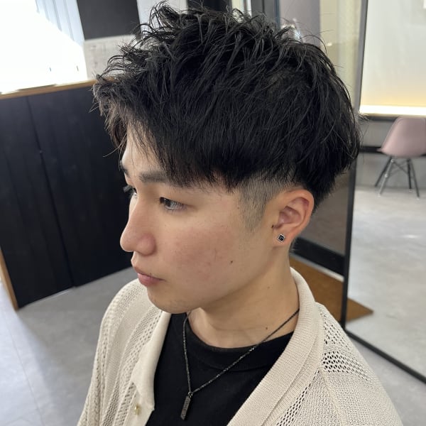 WAVY 桜木町店×アップバングショート