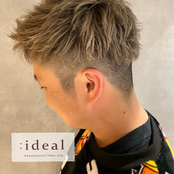 ケアブリーチ、ダブルカラー、メンズカット|:ideal 本町本店