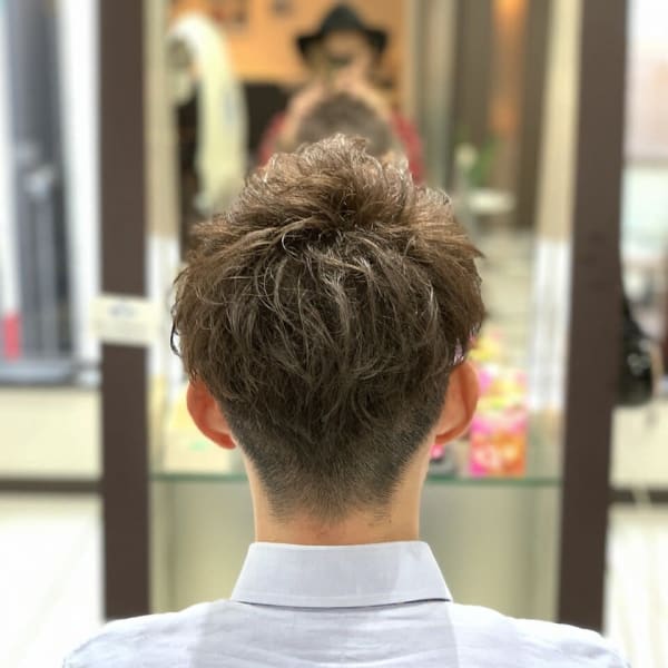 メンズ★☆癖を活かしたマッシュスタイル☆★アッシュブラウン