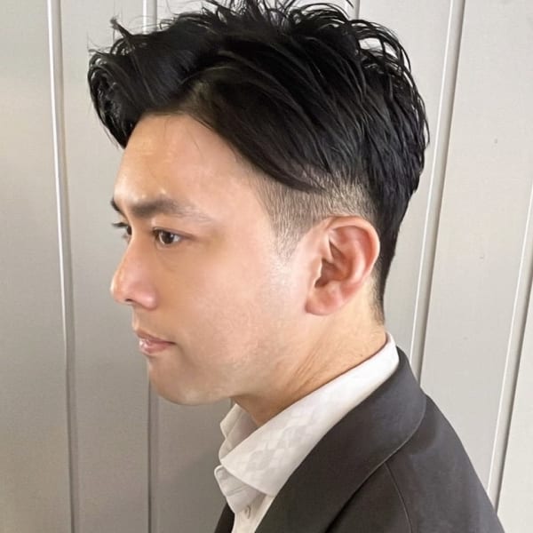 メンズカット 30代ビジネスマン 刈り上げ ツーブロック