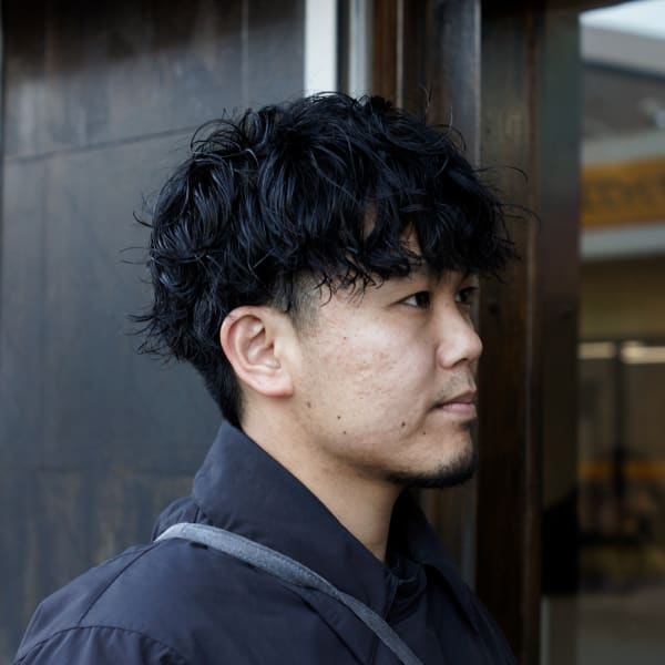 刈り上げツーブロックマッシュに似合う！プードルパーマ！|SOLANA