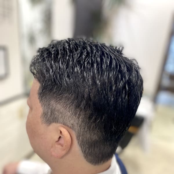 メンズカット・フェードスタイル・グリース・刈り上げ・束感|Nouvelle Vallee