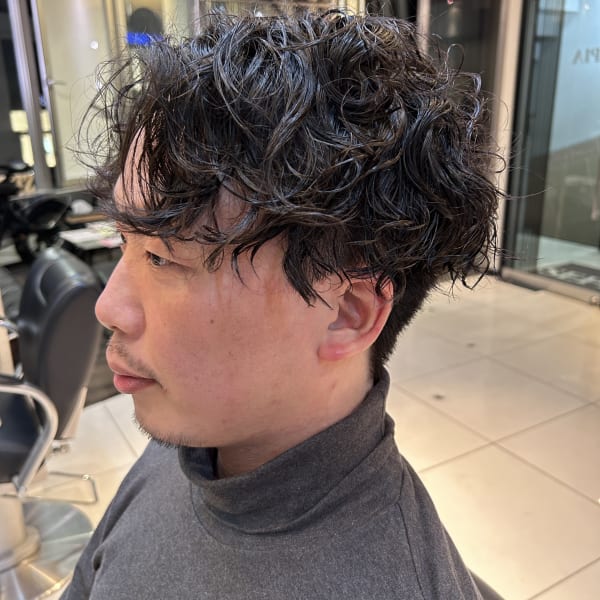 セットが不安な方必見！！『ナチュラルスパイラルパーマ』|HAIR LOUNGE SEPIA~mens only salon~