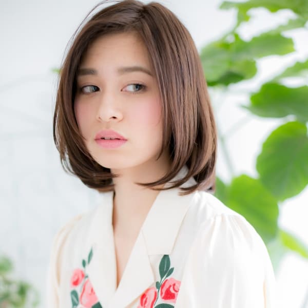 【清澄白河 sita】ベージュピンク×内巻ワンカールボブ