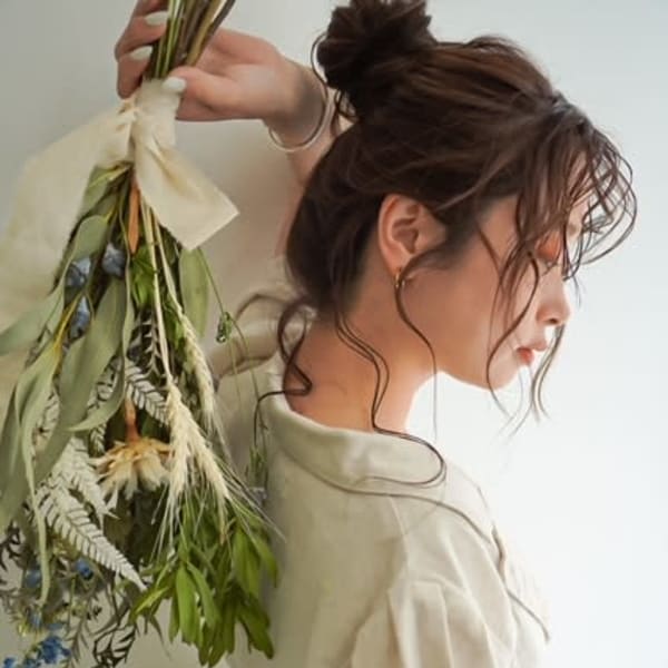 ボヘミアンテイストがGOOD♪小顔ハーフアップ