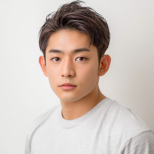 眉もしっかり整えて★垢抜けメンズショート