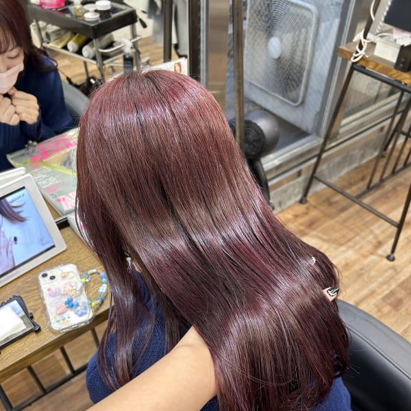 〈藤間〉ブリーチなしピンクブラウン|Ciel by afloat