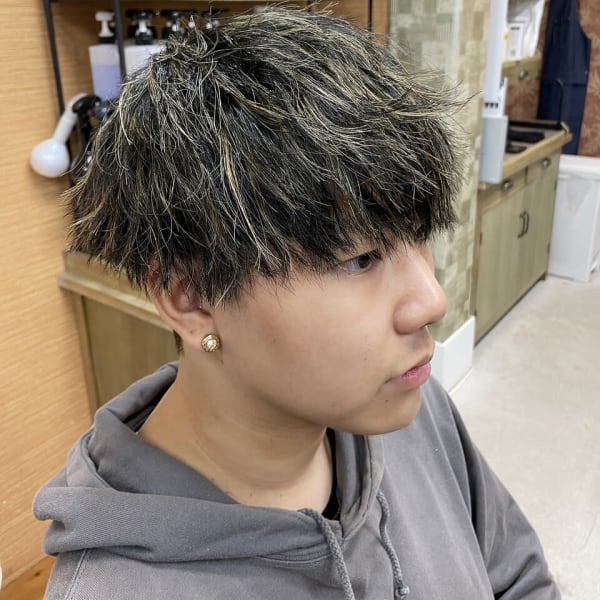 バッサリカット＆ハイライト|Cherie