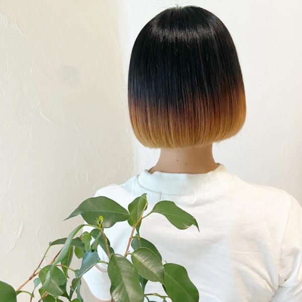 〜大人女性の毛先カラーボブ〜