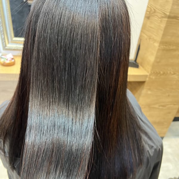 本物の髪質改善　ケラチンヘアエステ　ミディアムボブ