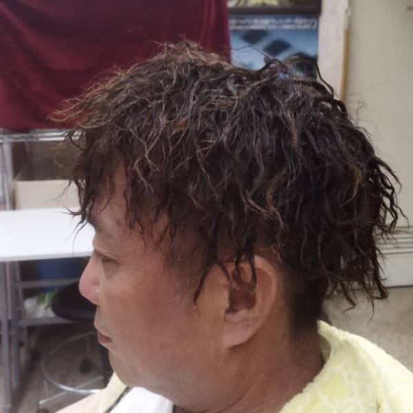 鬼ツイストパーマ