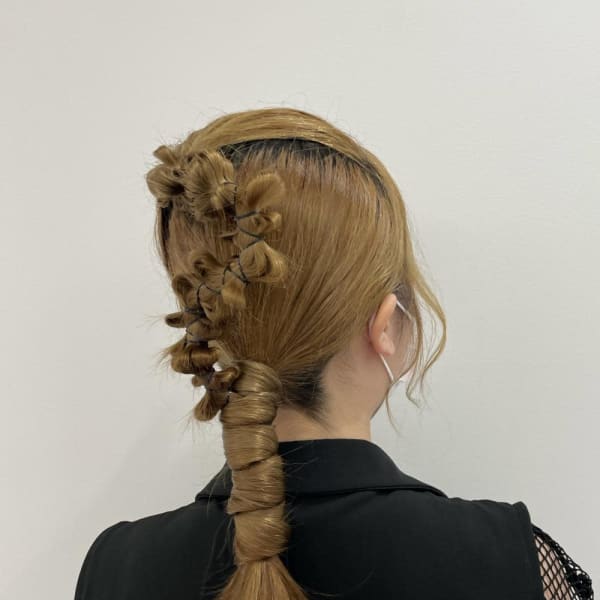 【hinari】#個性派アレンジ #編みおろし