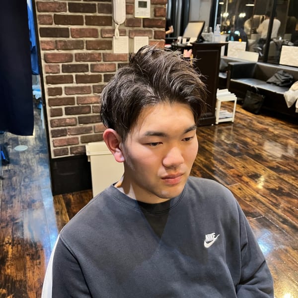 ショートバングアップ