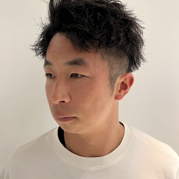 【パーマ】アップバングツイストスパイラルパーマ