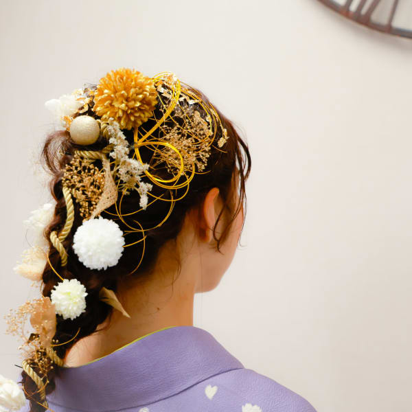 成人式ヘアセット&着付け|ヘアメイク アンレーブ