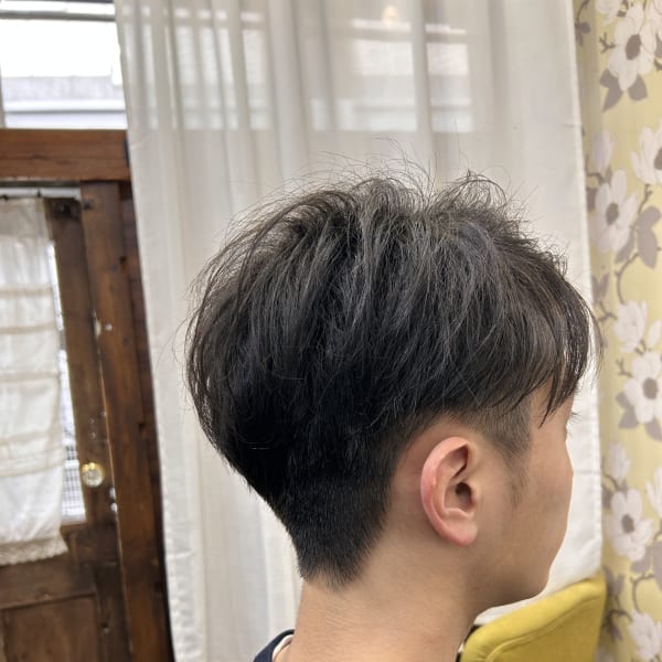 【メンズ】アップバングショート