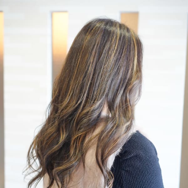 【40・50代】白髪ぼかし×ハイライト