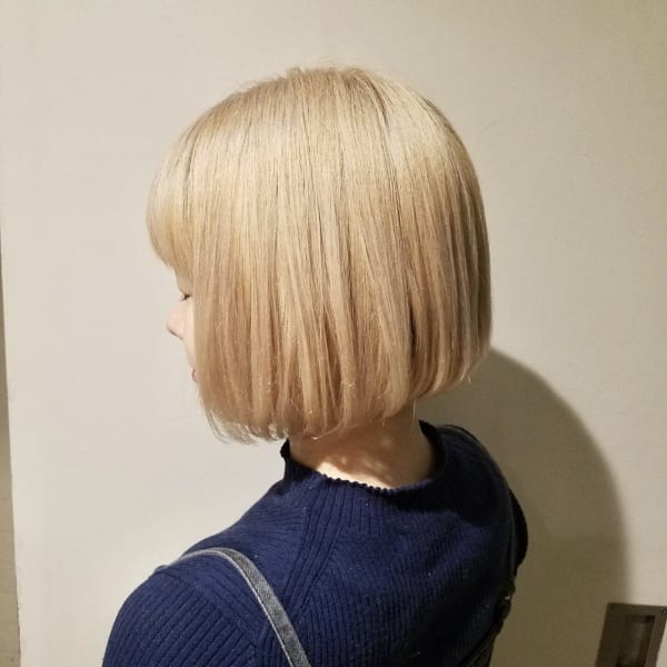 ボブ×ミルクティーの最強ヘア