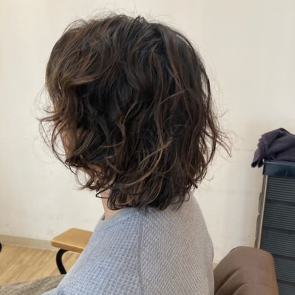 お客様髪質改善データ1036（デザインパーマ）